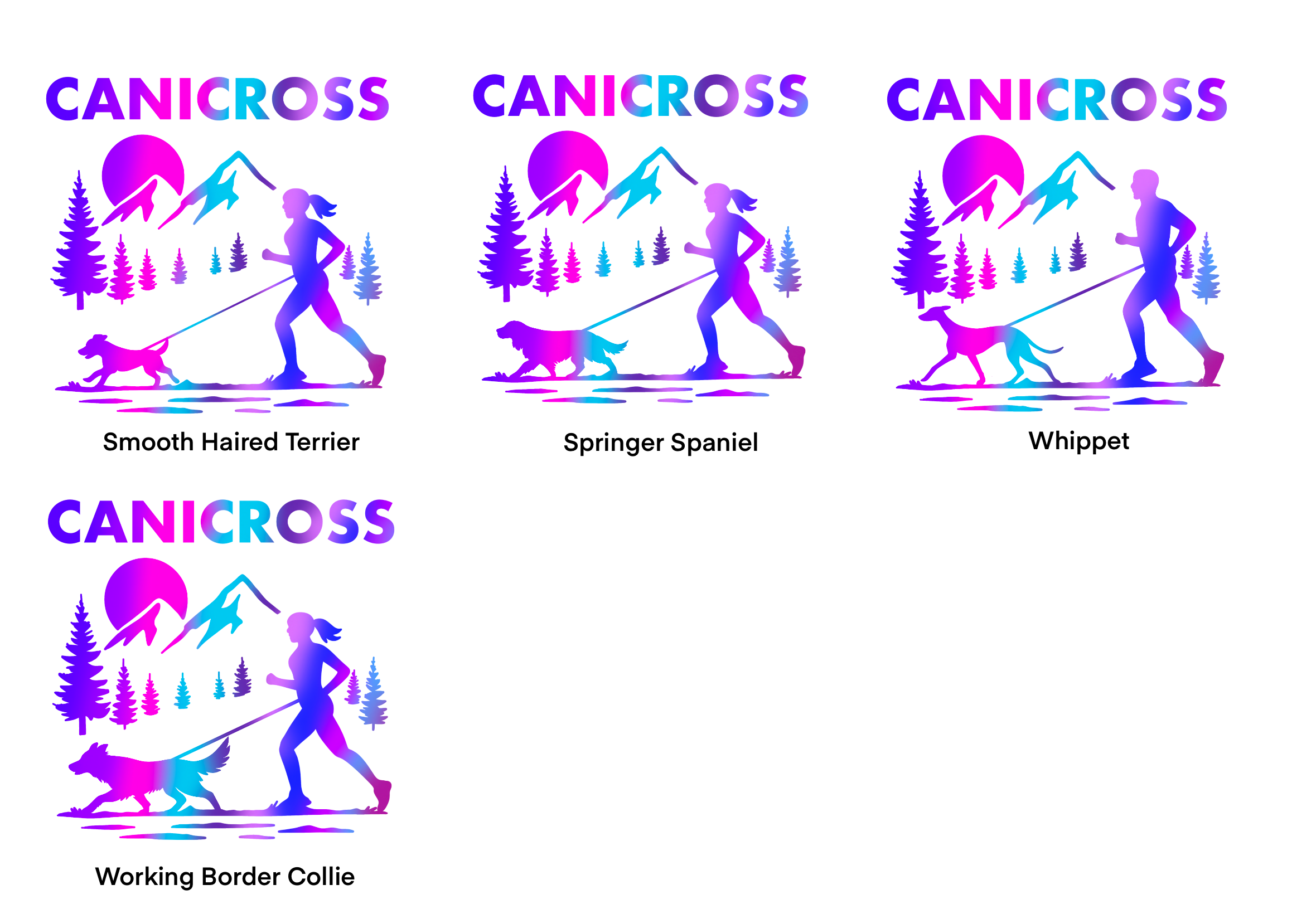 Canicross Hoodie - Pink/Purple Image